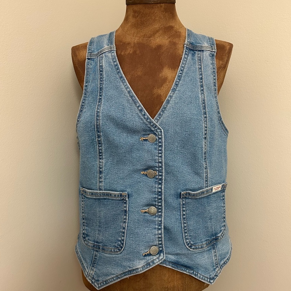 Levi Strauss & Co Signature 95 Denim Button-Up Vest